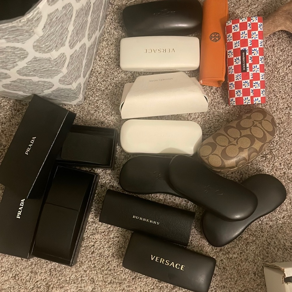 Lot of 14 designer glasses cases